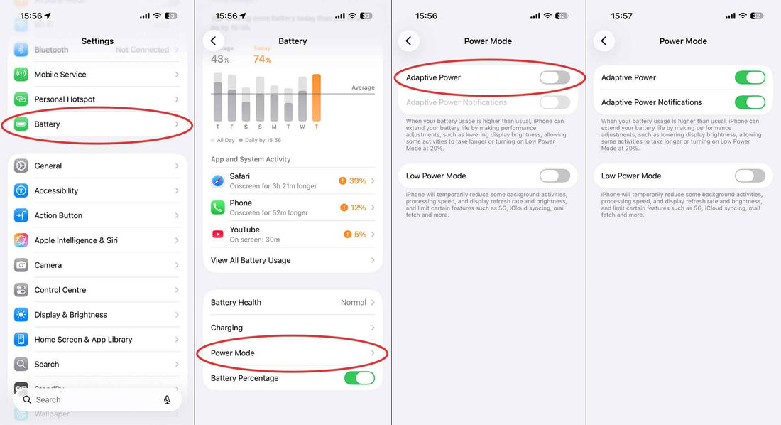 Adaptive Power в iOS 26: Интелигентното решение на Apple за по-дълъг живот на батерията