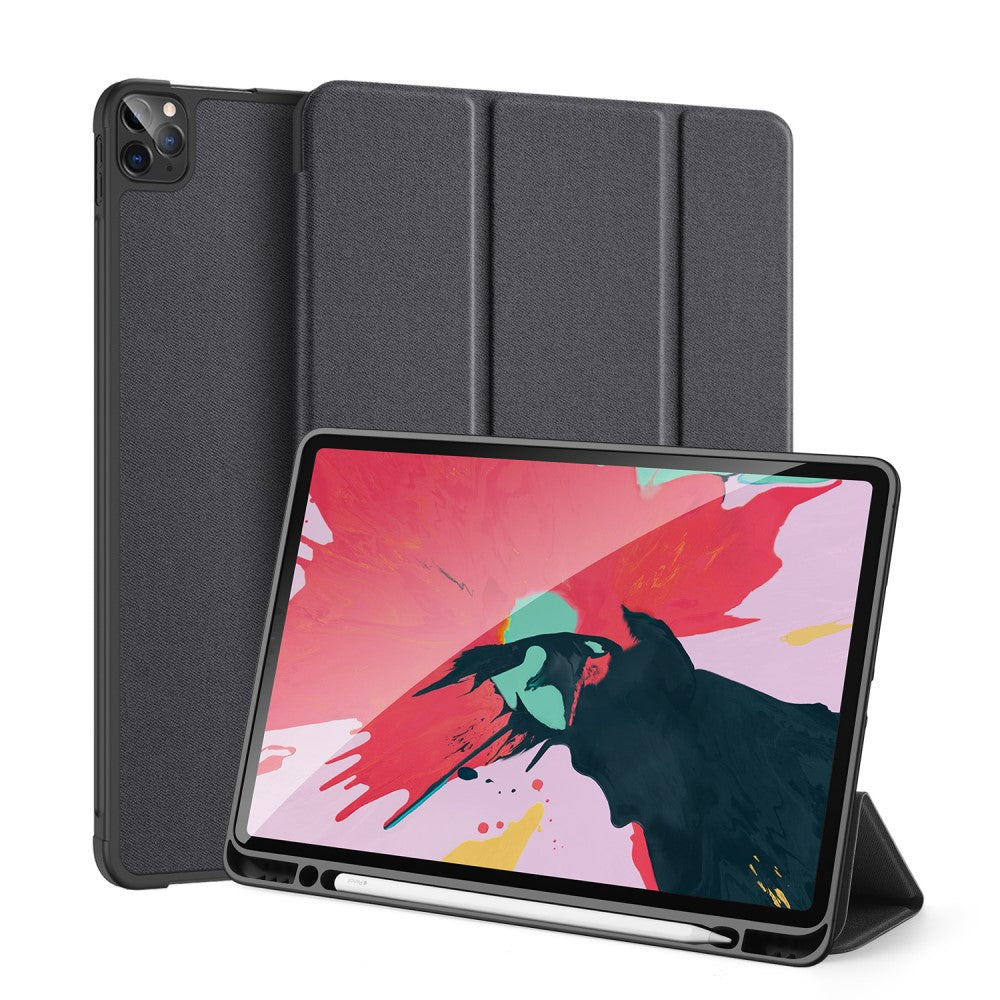 Кожен, черен калъф - стойка за iPad Pro 11-inch (2nd/3rd gen)