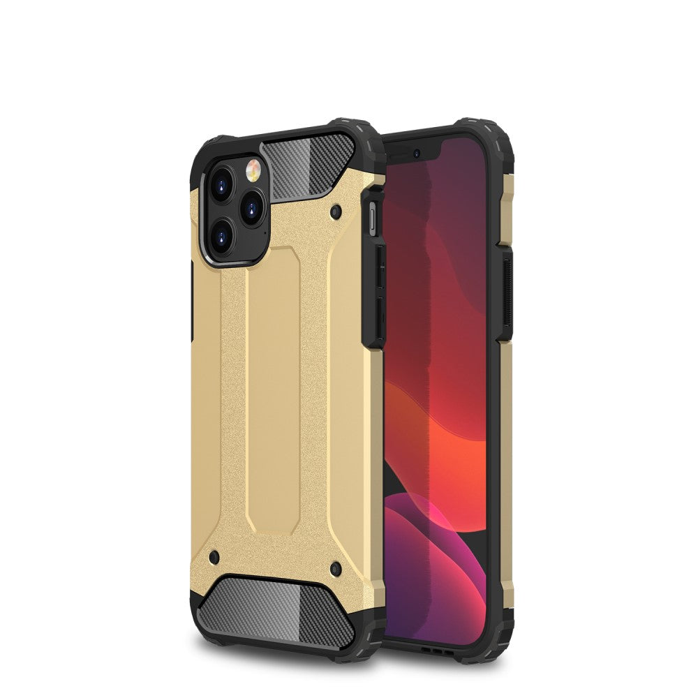 Силиконов, златист калъф - удароустойчив за iPhone 12 Pro Max