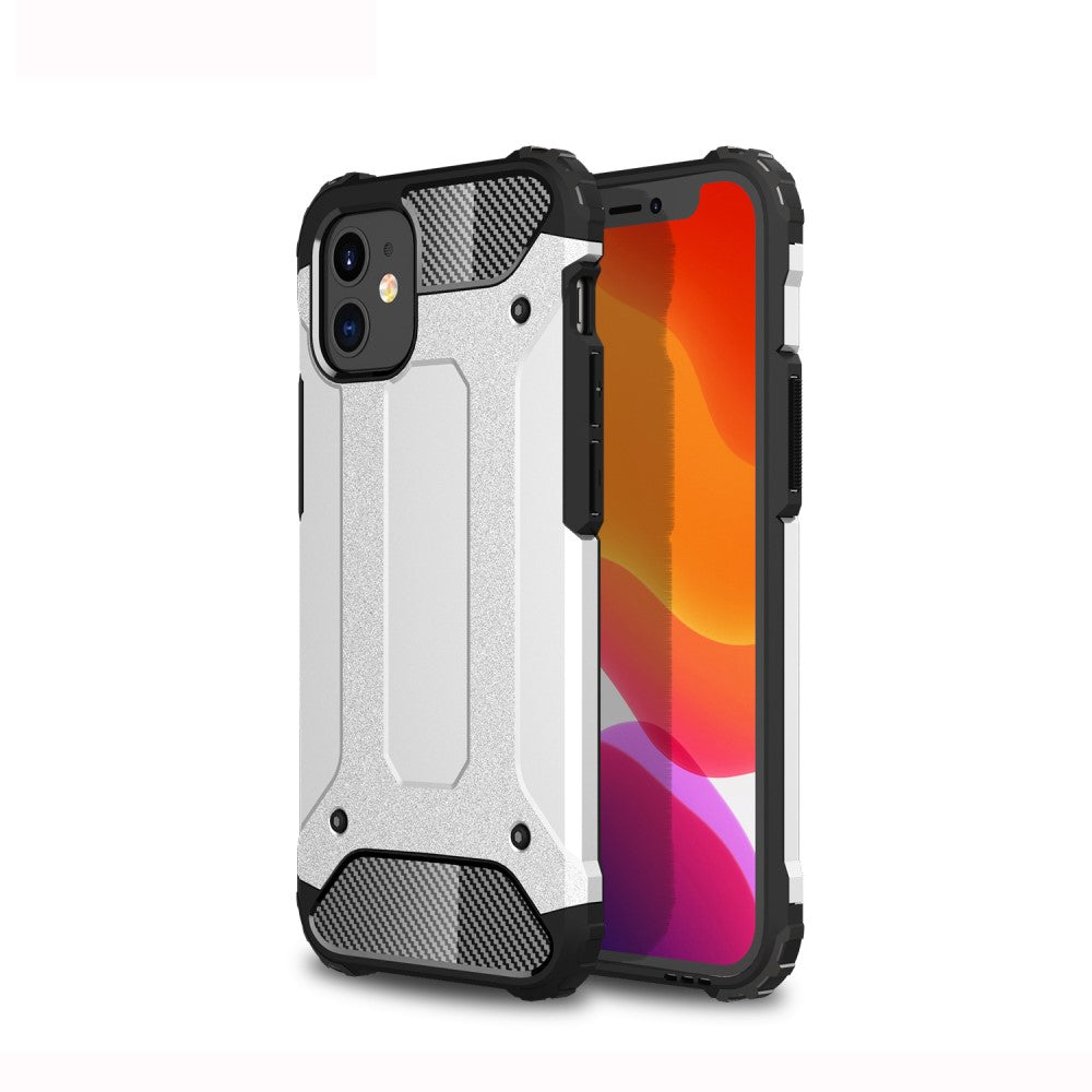 Силиконов, сребрист калъф - удароустойчив за iPhone 12 mini