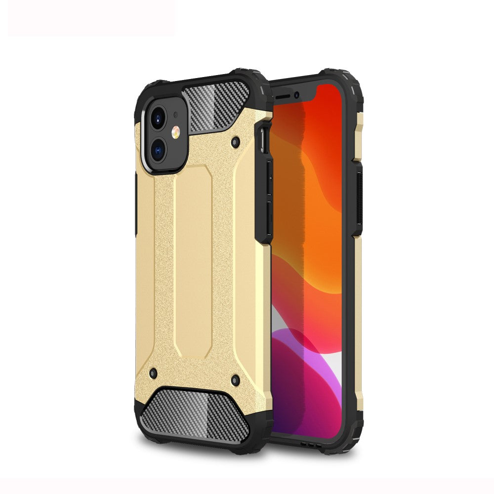 Силиконов, златист калъф - удароустойчив за iPhone 12 mini