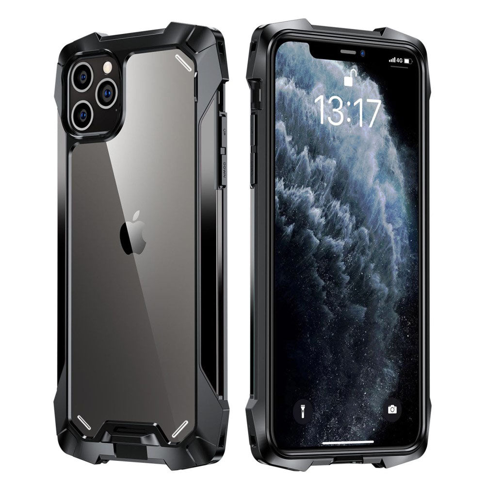 Силиконов, черен калъф - удароустойчив за iPhone 12 Pro Max