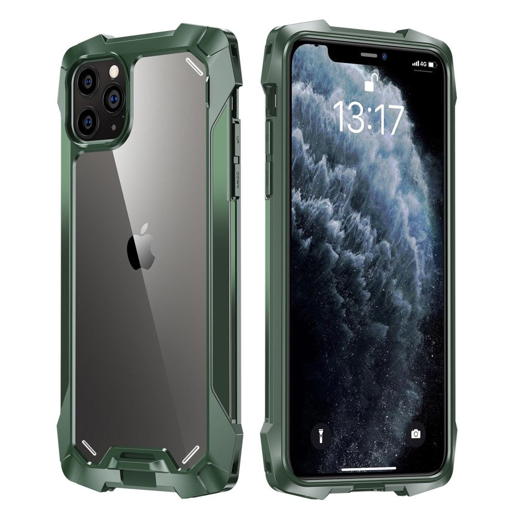 Силиконов, зелен калъф - удароустойчив за iPhone 12 Pro Max