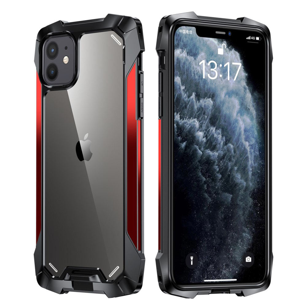 Силиконов, червен калъф - удароустойчив за iPhone 12 mini
