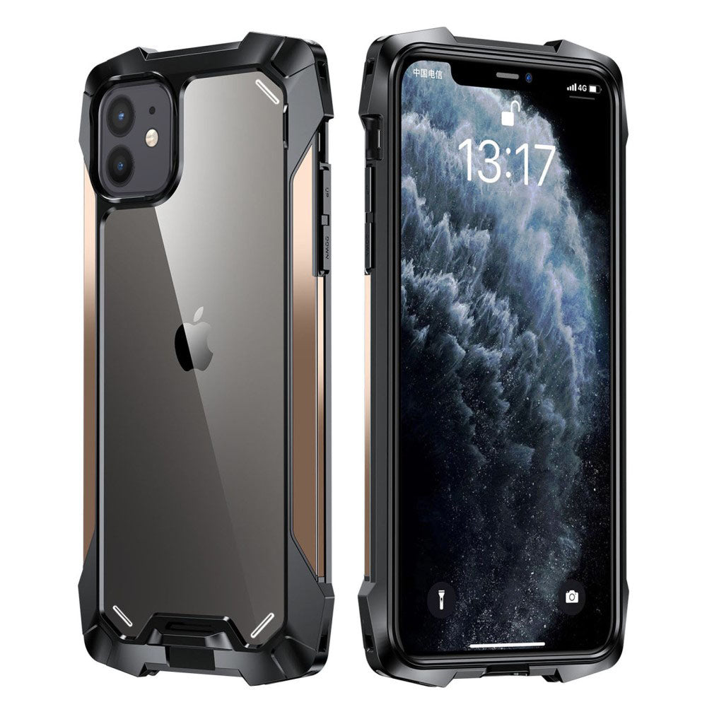Силиконов, златист калъф - удароустойчив за iPhone 12 mini