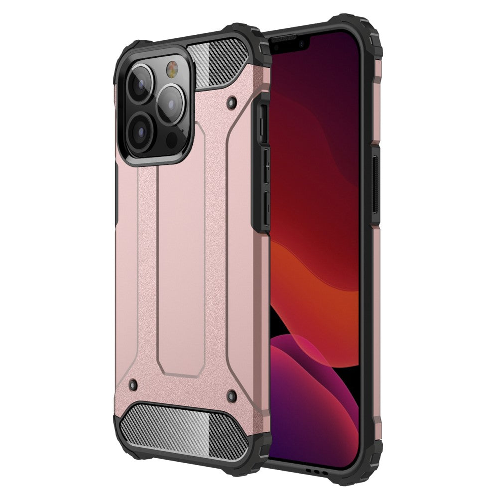 Силиконов, златист (rose gold) калъф - удароустойчив за iPhone 13 Pro