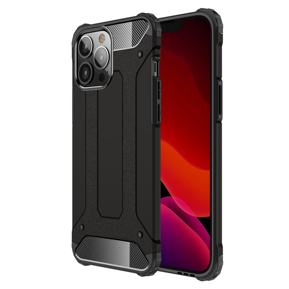 Силиконов, черен кейс - удароустойчив за iPhone 14 Pro Max