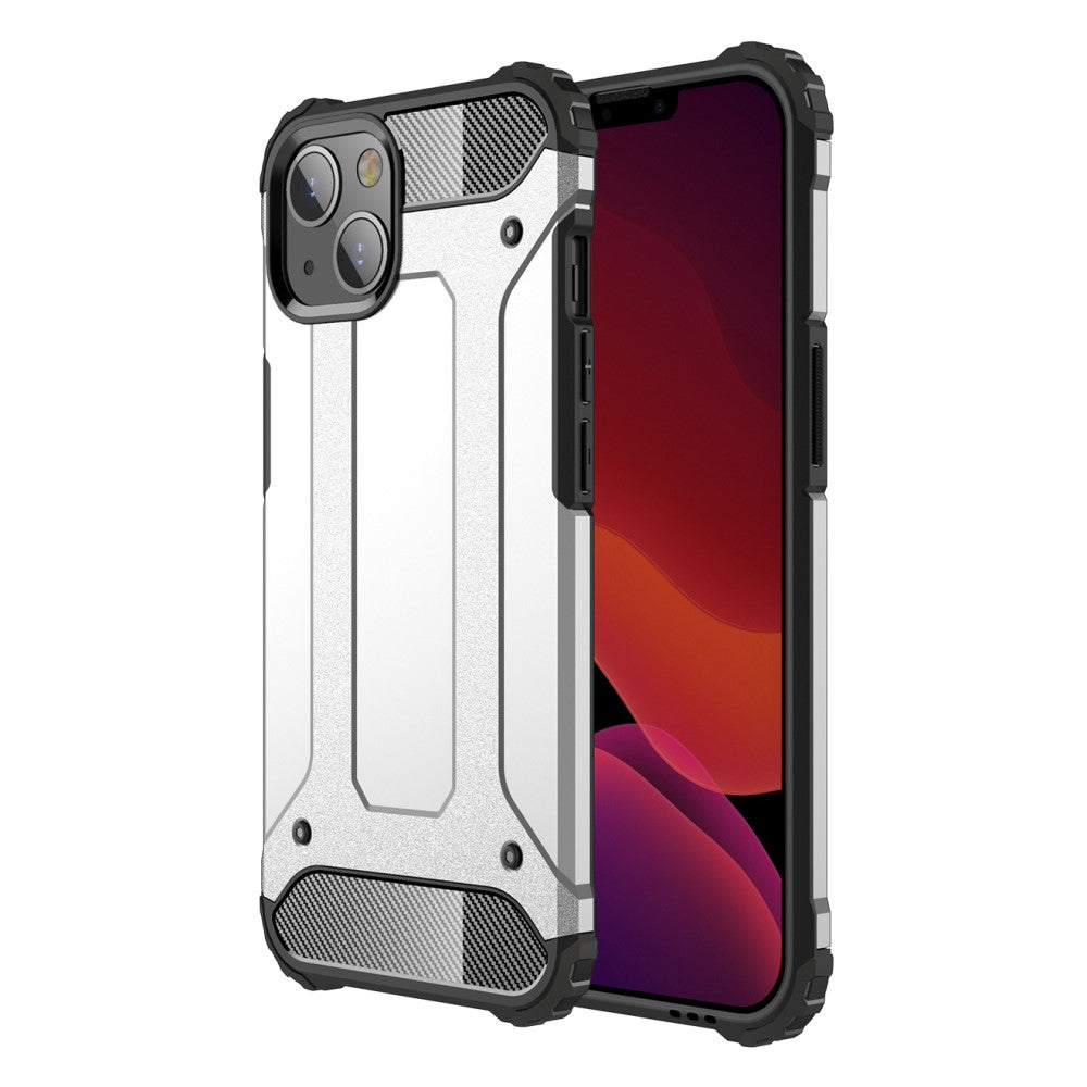 Силиконов, сребрист калъф - удароустойчив за iPhone 13