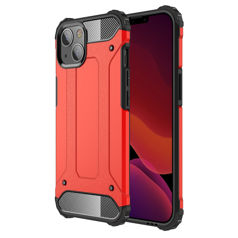 Силиконов, червен калъф - удароустойчив за iPhone 13