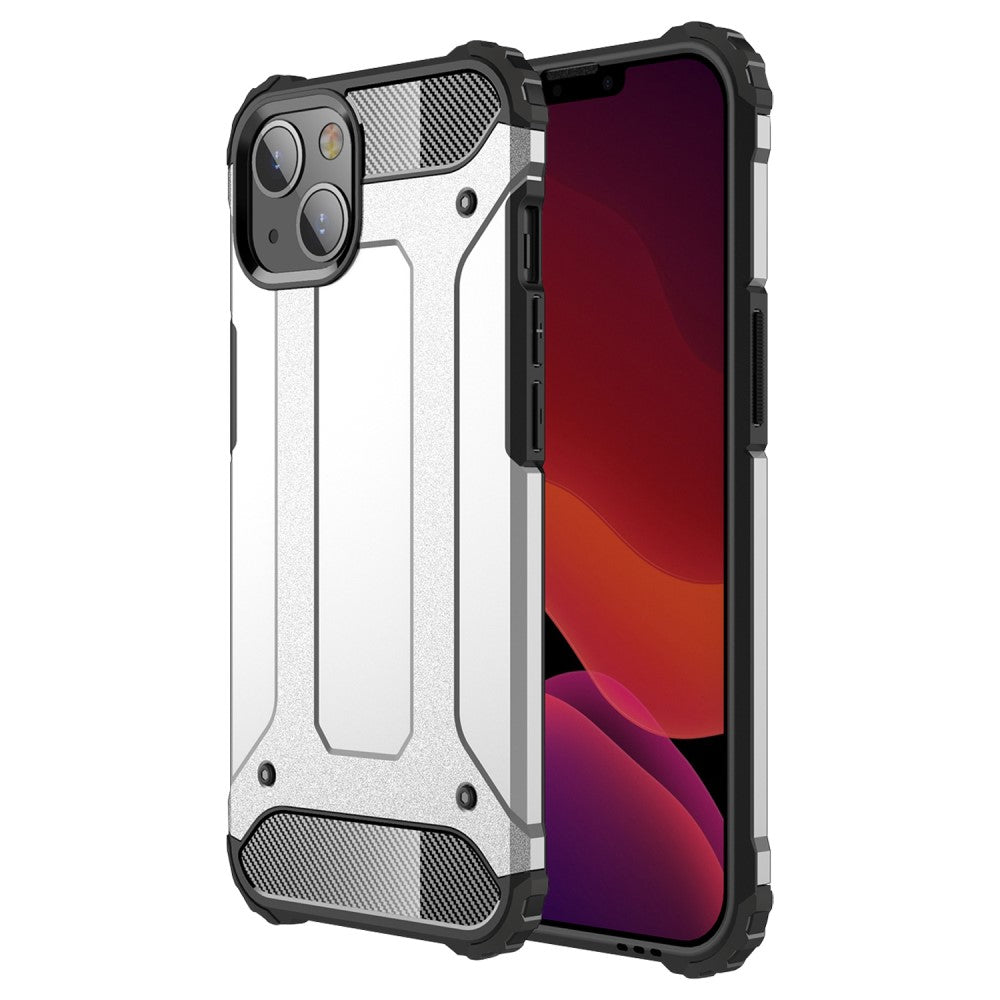 Силиконов, сребрист калъф - удароустойчив за iPhone 13 mini