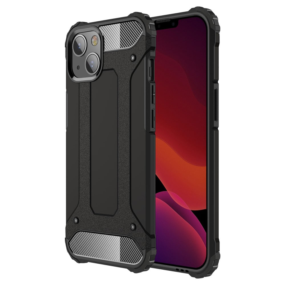 Силиконов, черен калъф - удароустойчив за iPhone 13 mini