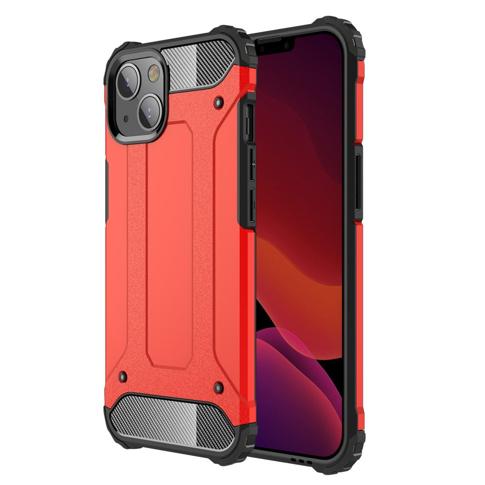 Силиконов, червен калъф - удароустойчив за iPhone 13 mini