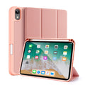 Кожен, розов калъф - стойка за iPad mini (6th gen)
