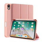 Кожен, розов калъф - стойка за iPad mini (6th gen)