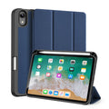 Кожен, син калъф - стойка за iPad mini (6th gen)