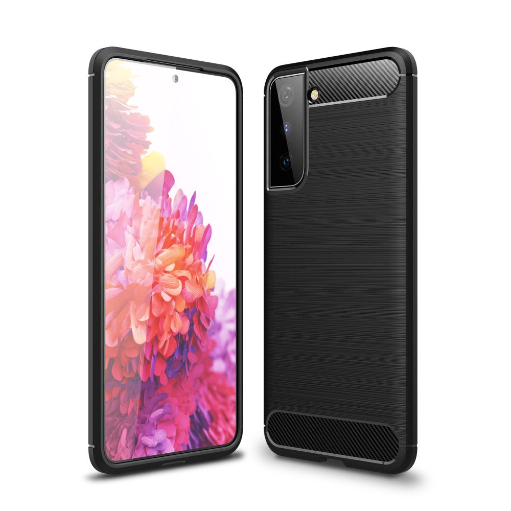 Силиконов, черен калъф - тънък за Samsung Galaxy S21