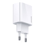 Пластмасов, бял, 20W PD Quick Charge, USB-C адаптер, зарядно за iPhone / iPad
