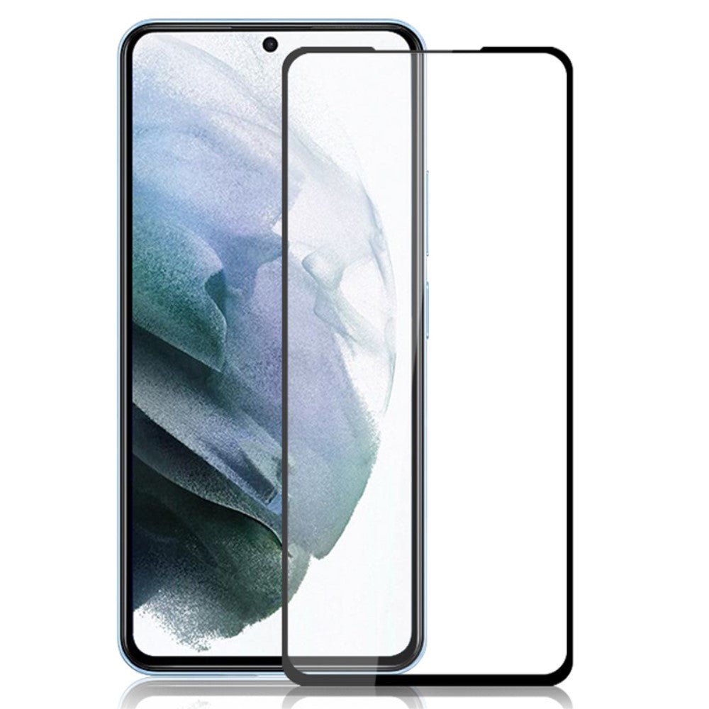 Стъклен, защитен протектор за дисплей - черен, с пълно покритие за Samsung Galaxy S22