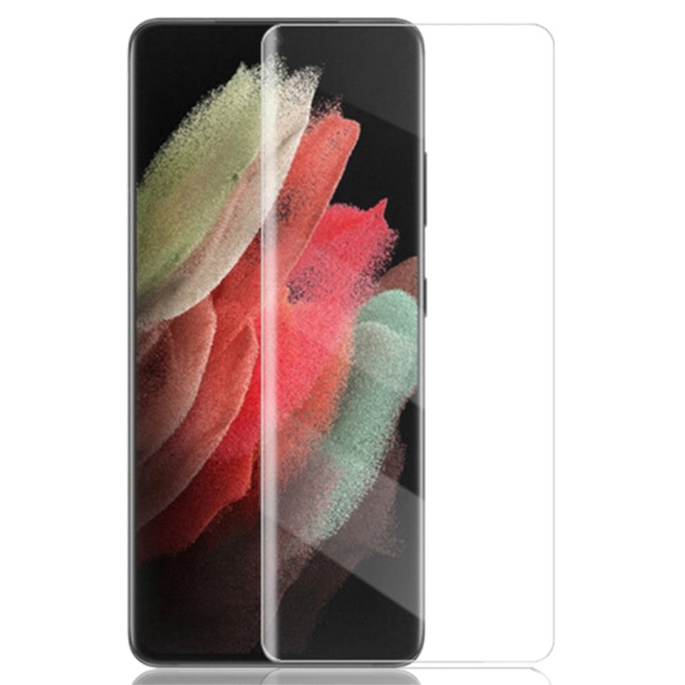 Стъклен, защитен протектор за дисплей - черен, с пълно покритие за Samsung Galaxy S22 Ultra