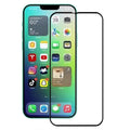 Стъклен, защитен протектор за дисплей - черен, с пълно покритие за iPhone 14 / iPhone 13 / iPhone 13 Pro