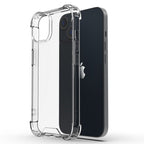 Силиконов, прозрачен калъф - тънък, удароустойчив за iPhone 15