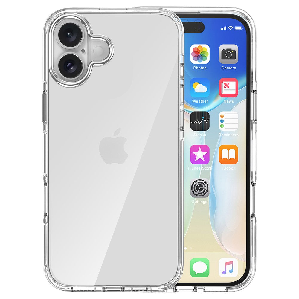 Силиконов, прозрачен калъф - тънък за iPhone 16