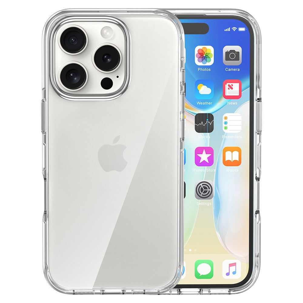 Силиконов, прозрачен калъф - тънък за iPhone 16 Pro