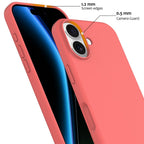 Силиконов, розов кейс за iPhone 17 - поддържа MagSafe
