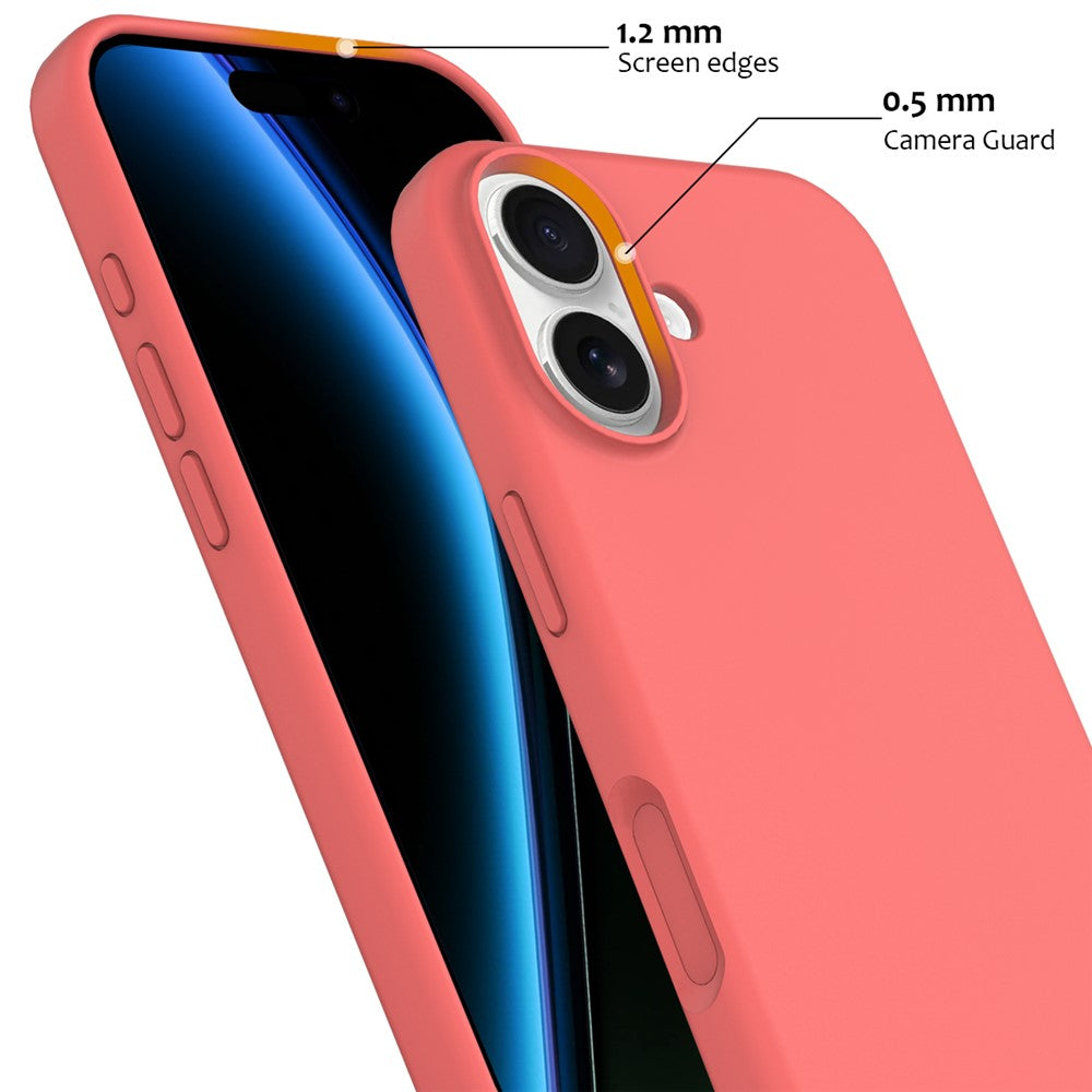Силиконов, розов кейс за iPhone 17 - поддържа MagSafe
