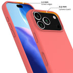 Силиконов, розов кейс за iPhone 17 Pro Max - поддържа MagSafe