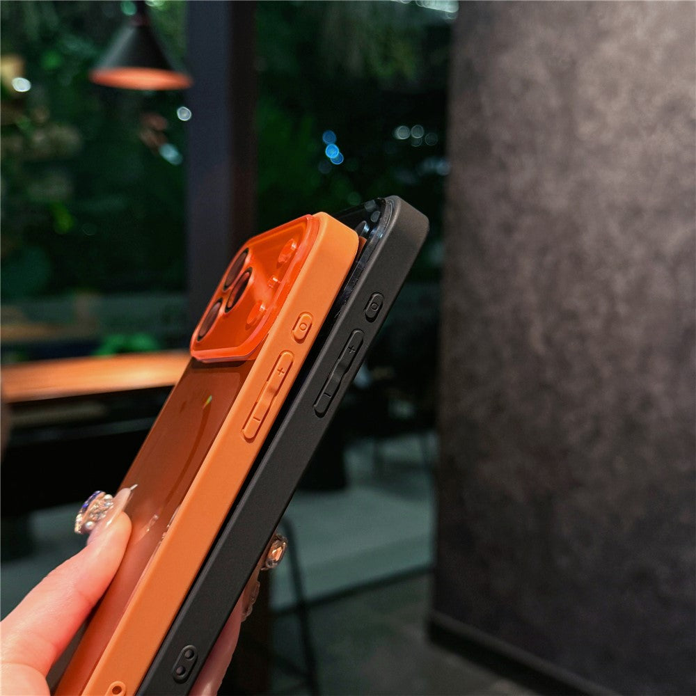 Кейс за iPhone 17 Pro, с протектор за камерите, MagSafe съвместим - оранжев