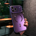 Кейс за iPhone 17 Pro Max, с протектор за камерите, MagSafe съвместим - лилав