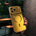 Кейс за iPhone 17 Pro Max, с протектор за камерите, MagSafe съвместим - златист