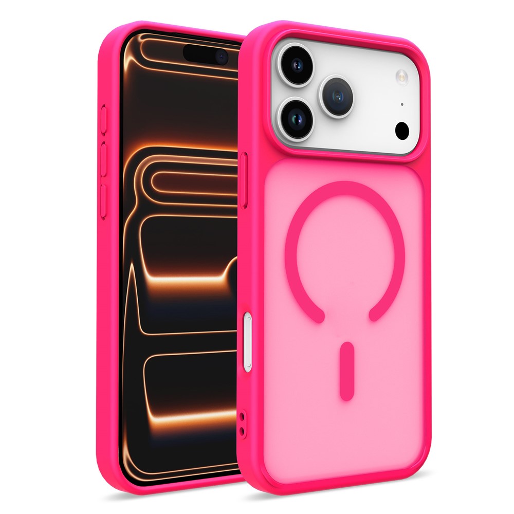 Кейс за iPhone 17 Pro, с MagSafe, Skin-Touch покритие - розов