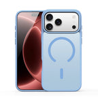 Кейс за iPhone 18 Pro, с MagSafe, Skin-Touch покритие - светлосин