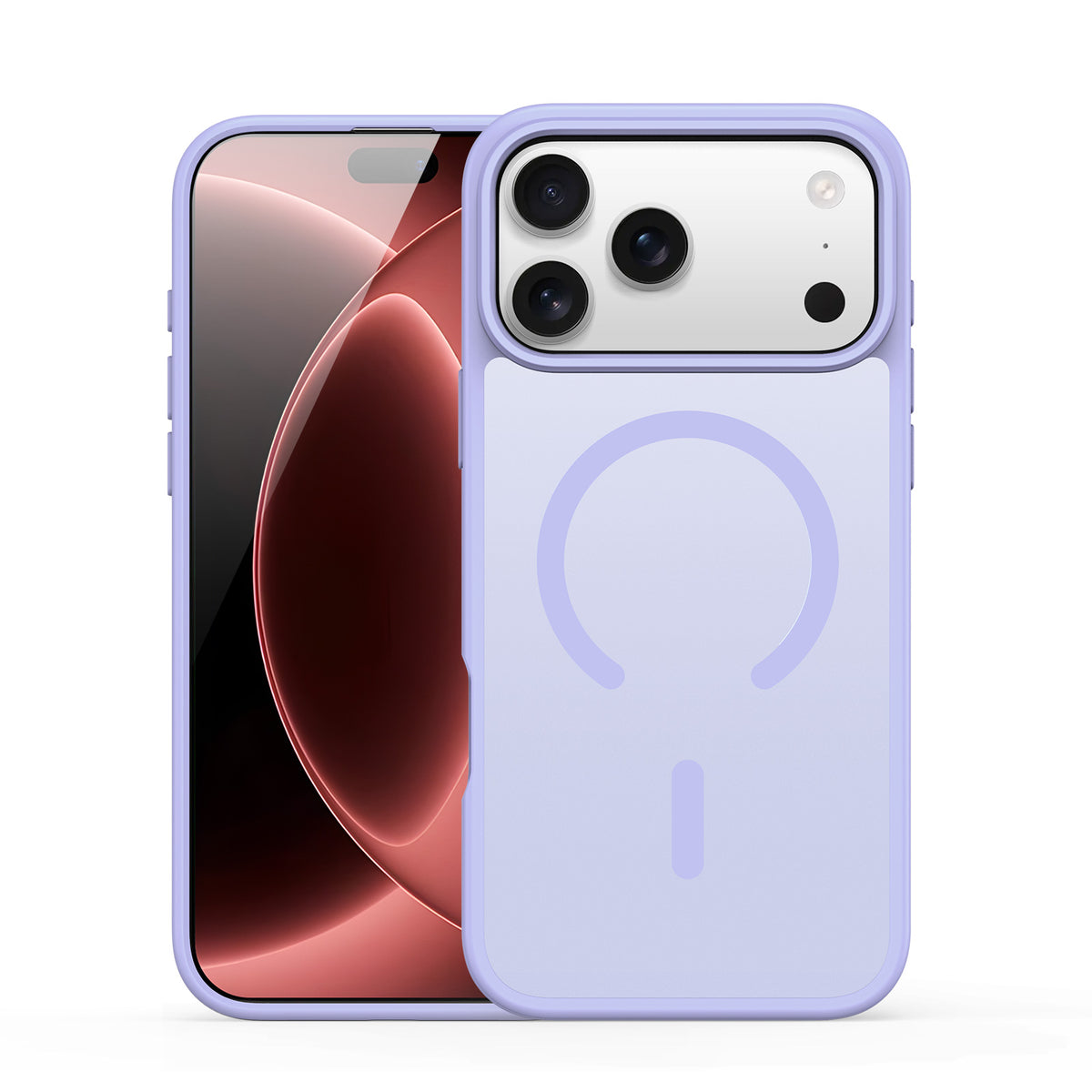 Кейс за iPhone 18 Pro, с MagSafe, Skin-Touch покритие - светлолилав