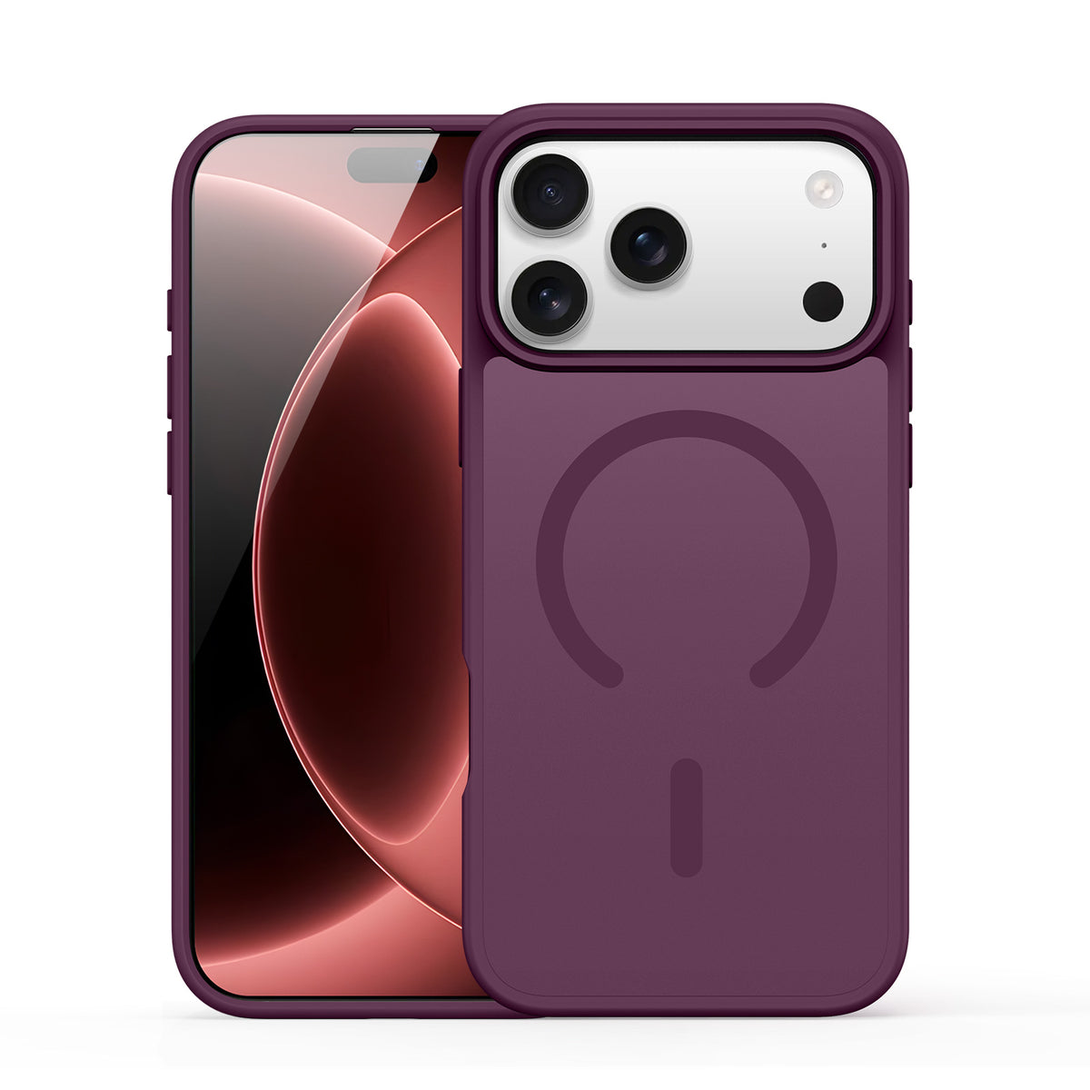 Кейс за iPhone 18 Pro, с MagSafe, Skin-Touch покритие - Dark Cherry