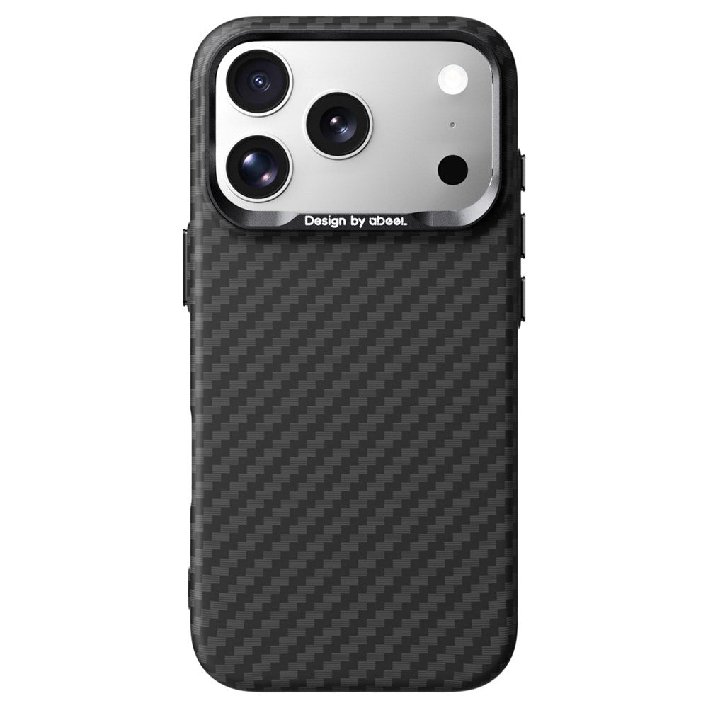 Калъф за iPhone 18 Pro, карбонова текстура, ултра тънък 0.8мм – черен
