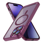 Силиконов, розов кейс - удароустойчив, с протектор за камера за iPhone 15 Pro Max