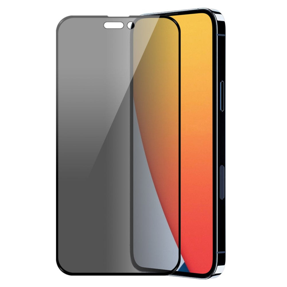 Стъклен, защитен протектор - против надничане, с пълно покритие за iPhone 14 Pro Max