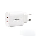 45W PD Quick Charge адаптер, GaN зарядно с два USB порта, зарядно за iPhone / iPad