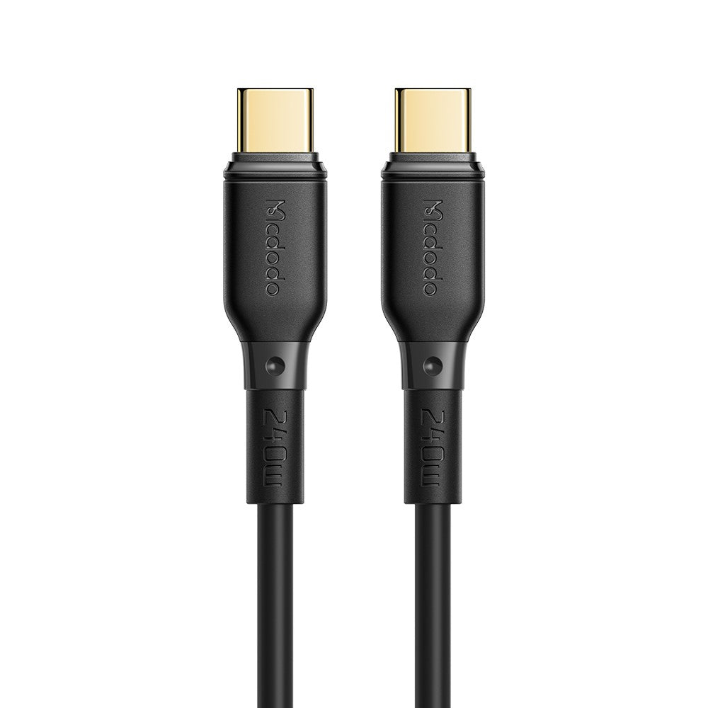 Черен кабел за данни и зареждане, 1.2 метра, USB Type-C за iPhone / iPad