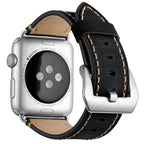 Кожена каишка за Apple Watch 41мм / 40мм / 38мм - черна