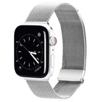 Верижка Миланезе, от неръждаема стомана за Apple Watch 45мм / 44мм / 42мм - сребриста