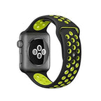 Силиконова, перфорирана каишка за Apple Watch 41мм / 40мм / 38мм - зелена