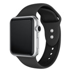 Силиконова каишка за Apple Watch 45мм / 44мм / 42мм - черна