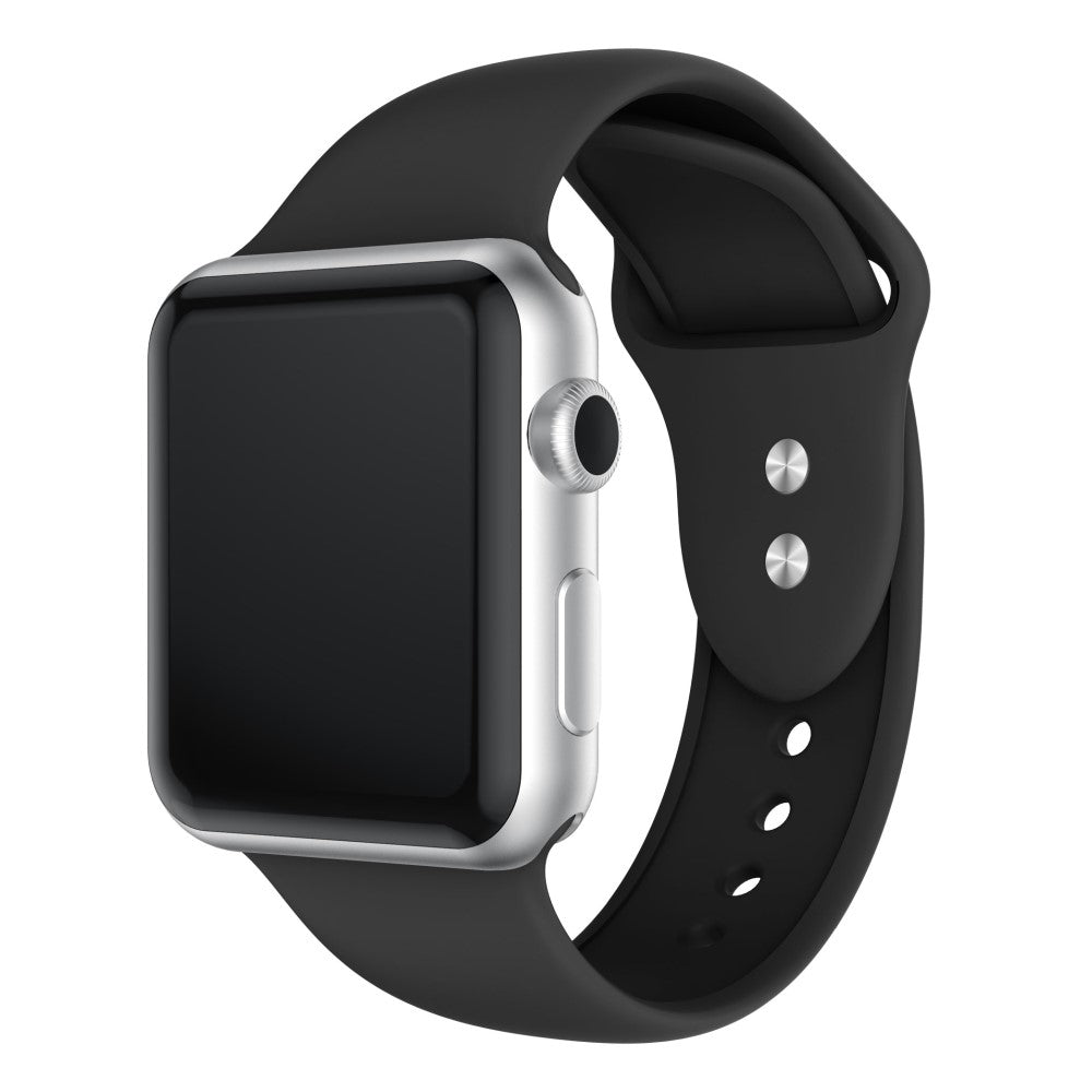 Силиконова каишка за Apple Watch 45мм / 44мм / 42мм - черна