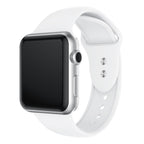 Силиконова каишка за Apple Watch 45мм / 44мм / 42мм - бяла