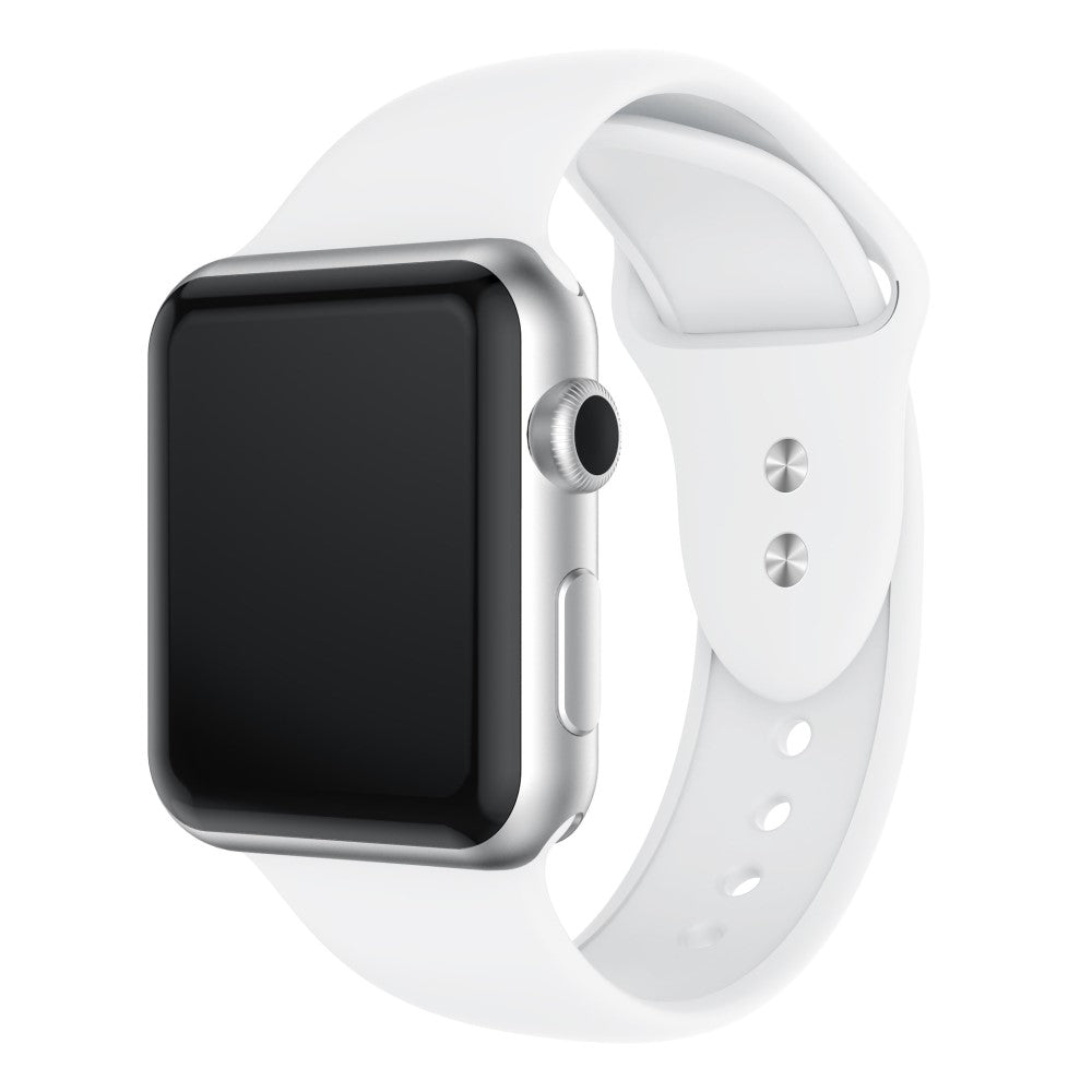 Силиконова каишка за Apple Watch 45мм / 44мм / 42мм - бяла