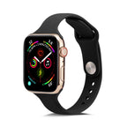 Силиконова каишка за Apple Watch 41мм / 40мм / 38мм, размер S - черна
